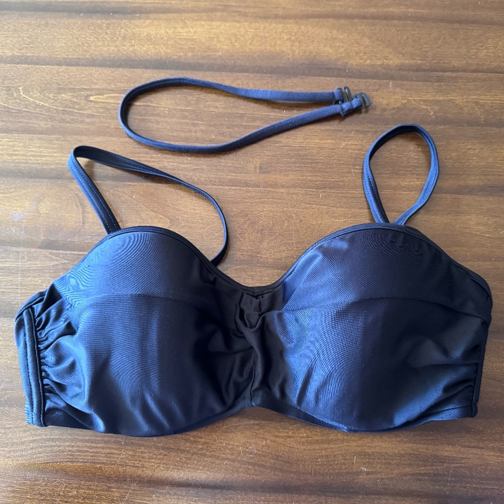 Sunsets Moulded Cup Convertible Bikini Top - Black - Size 34D